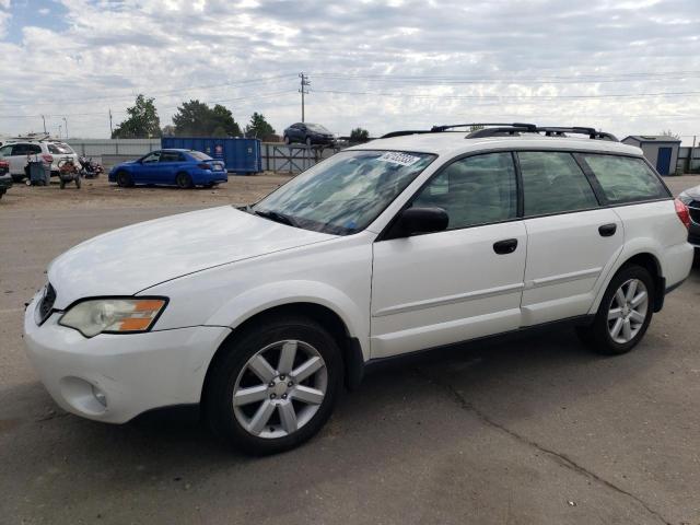 4S4BP61C967321823 - 2006 SUBARU LEGACY OUTBACK 2.5I WHITE photo 1