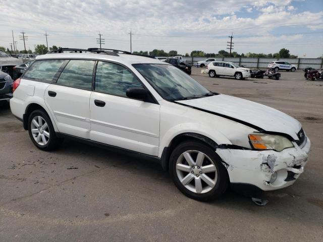 4S4BP61C967321823 - 2006 SUBARU LEGACY OUTBACK 2.5I WHITE photo 4