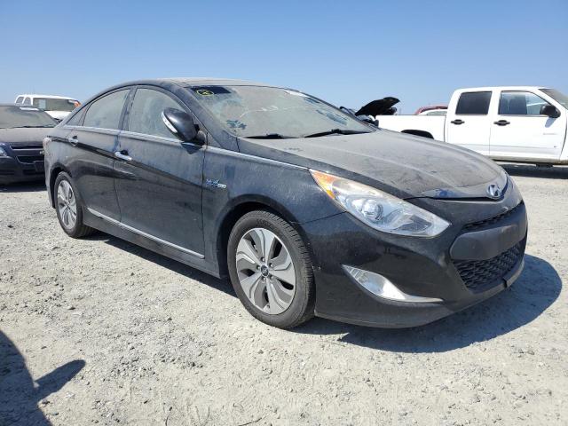 KMHEC4A40EA111277 - 2014 HYUNDAI SONATA HYBRID BLACK photo 4