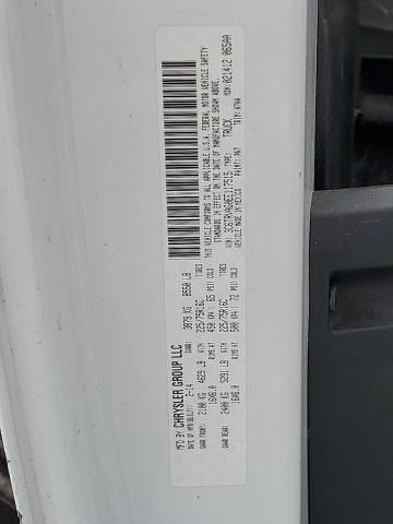 3C6TRVAG0EE117515 - 2014 RAM PROMASTER 1500 STANDARD WHITE photo 13