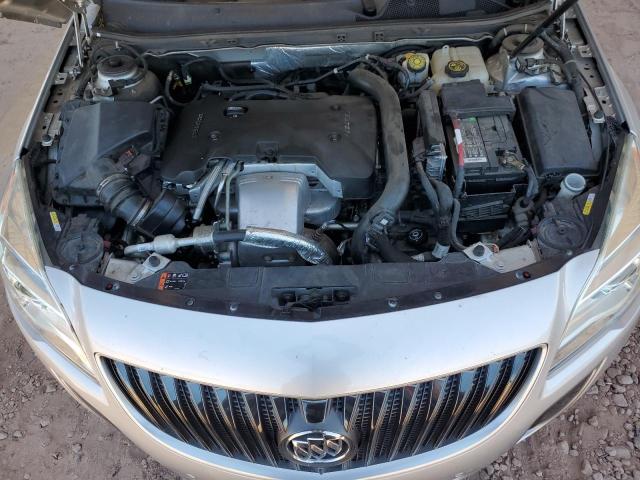 2G4GT5GX0E9283370 - 2014 BUICK REGAL GS SILVER photo 11