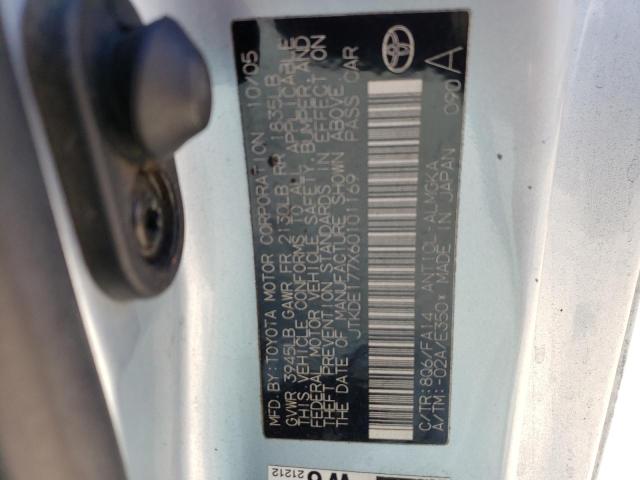 JTKDE177X60101169 - 2006 TOYOTA SCION TC 灰色 照片 12