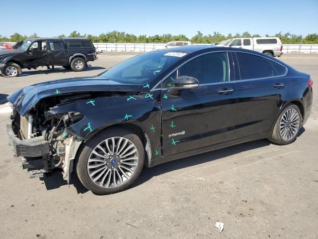 3FA6P0RU5JR192342 - 2018 FORD FUSION TITANIUM/PLATINUM HEV BLACK photo 1