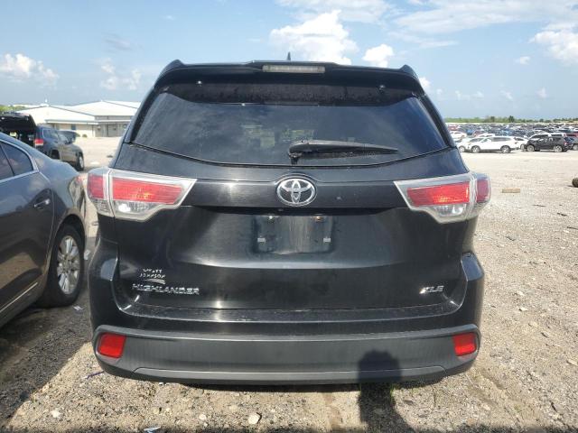5TDKKRFH6FS051755 - 2015 TOYOTA HIGHLANDER XLE BLACK photo 6