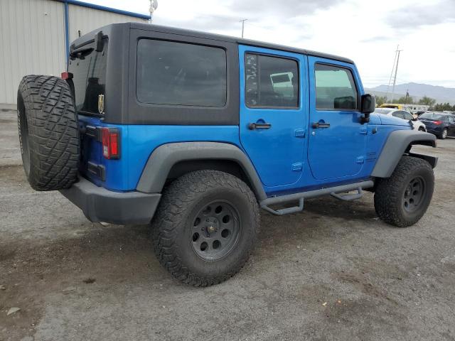 1C4BJWDGXGL126519 - 2016 JEEP WRANGLER U SPORT BLUE photo 3