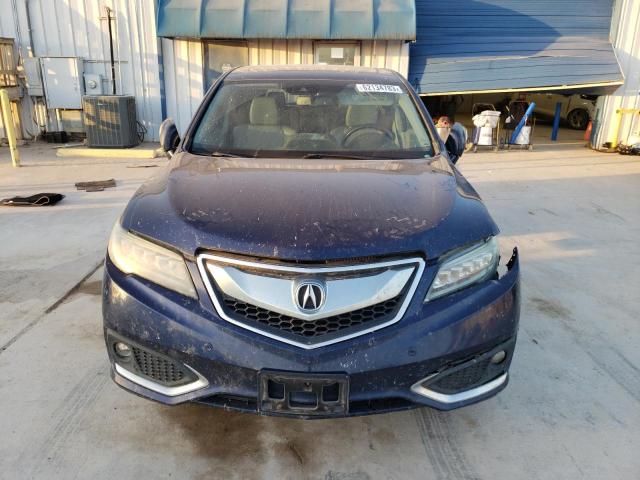 5J8TB4H74GL025185 - 2016 ACURA RDX ADVANCE BLUE photo 5