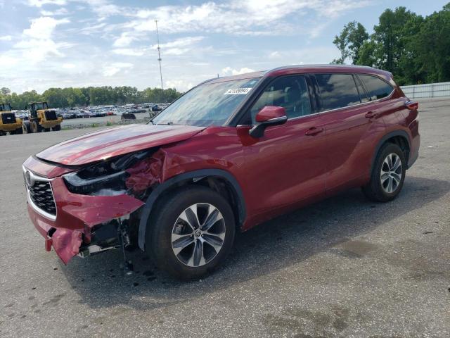 5TDGZRAH0MS042944 - 2021 TOYOTA HIGHLANDER XLE BURGUNDY photo 1
