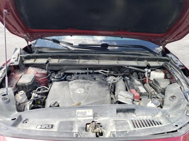5TDGZRAH0MS042944 - 2021 TOYOTA HIGHLANDER XLE BURGUNDY photo 12