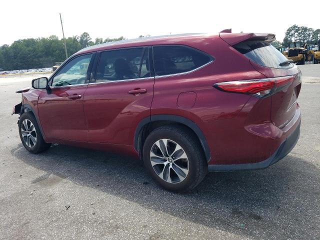 5TDGZRAH0MS042944 - 2021 TOYOTA HIGHLANDER XLE BURGUNDY photo 2