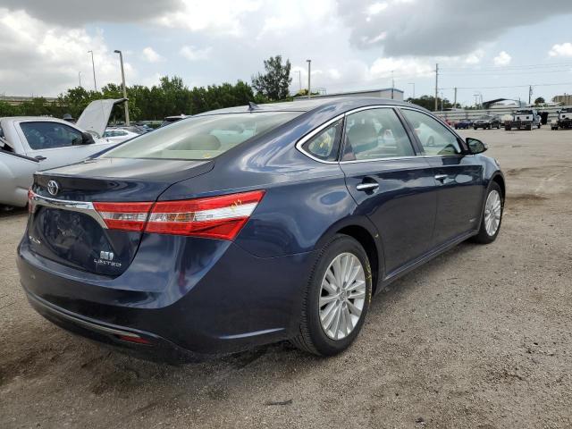 4T1BD1EB6EU033643 - 2014 TOYOTA AVALON HYBRID BLUE photo 3