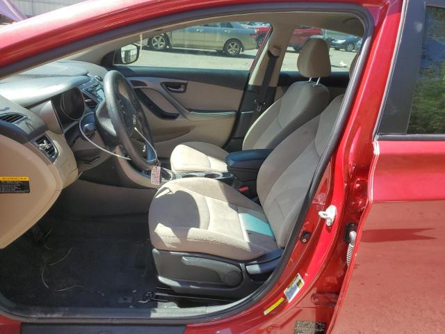 KMHDH4AE8EU047915 - 2014 HYUNDAI ELANTRA SE RED photo 7