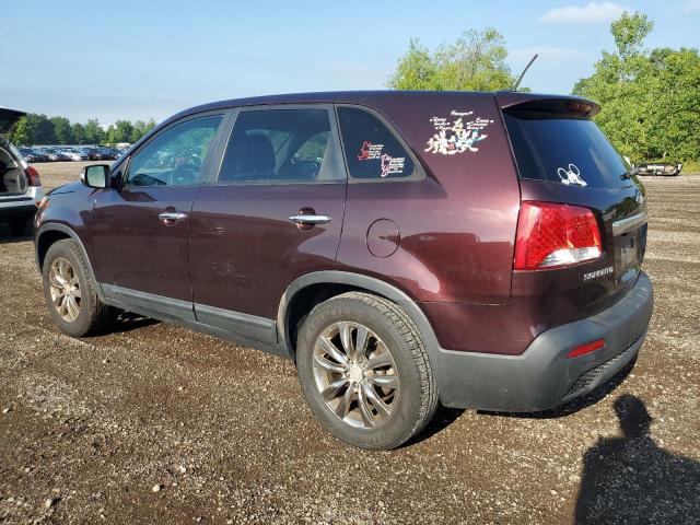 5XYKU4A10BG011248 - 2011 KIA SORENTO EX MAROON photo 2