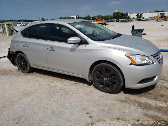 3N1AB7AP7EY316529 - 2014 NISSAN SENTRA S SILVER photo 4