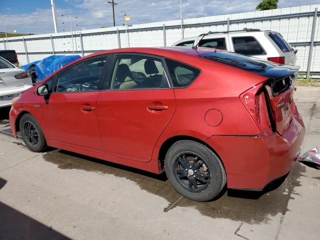 JTDKN3DU2D1643314 - 2013 TOYOTA PRIUS RED photo 2