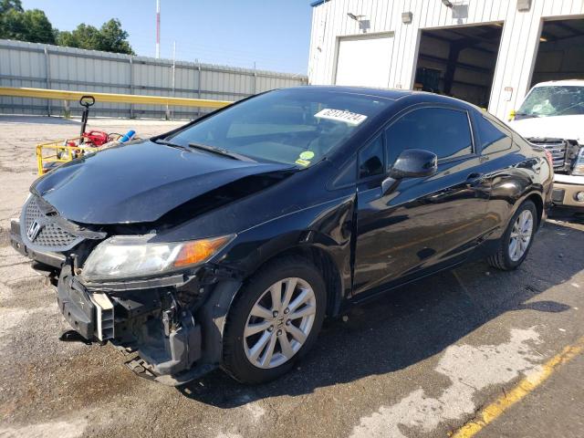 2HGFG3B89CH539499 - 2012 HONDA CIVIC EX BLACK photo 1