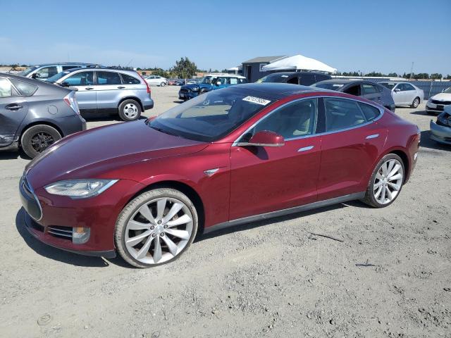 5YJSA1DP1CFS00572 - 2012 TESLA MODEL S 勃艮第红 照片 1