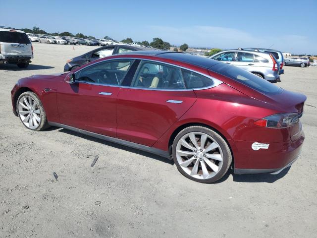 5YJSA1DP1CFS00572 - 2012 TESLA MODEL S 勃艮第红 照片 2