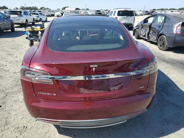 5YJSA1DP1CFS00572 - 2012 TESLA MODEL S 勃艮第红 照片 6