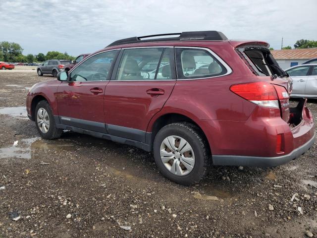 4S4BRBAC8B3388191 - 2011 SUBARU OUTBACK 2.5I RED photo 2