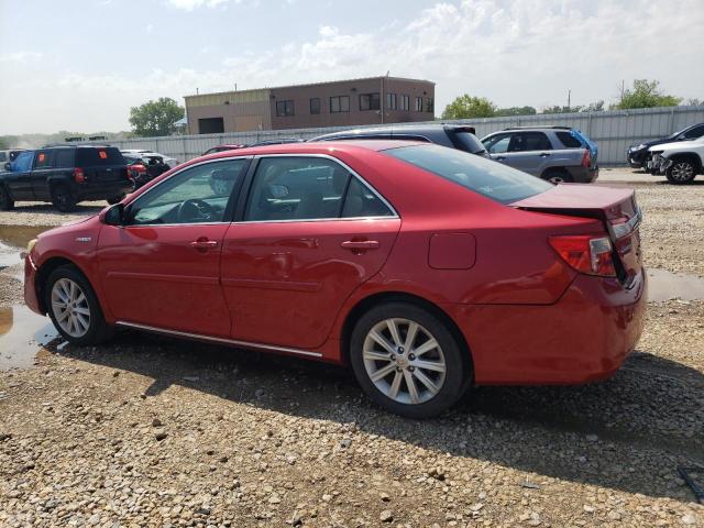 4T1BD1FK6EU098197 - 2014 TOYOTA CAMRY HYBRID RED photo 2