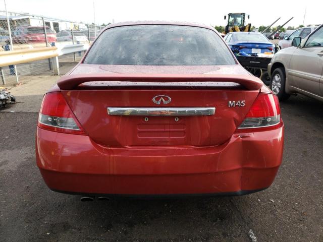 JNKAY41E23M000463 - 2003 INFINITI M45 MAROON photo 6