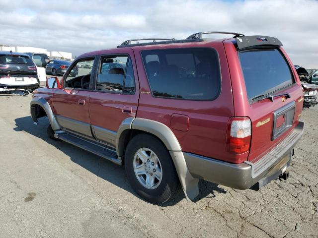 JT3GN87R2X0100246 - 1999 TOYOTA 4RUNNER LIMITED RED photo 2