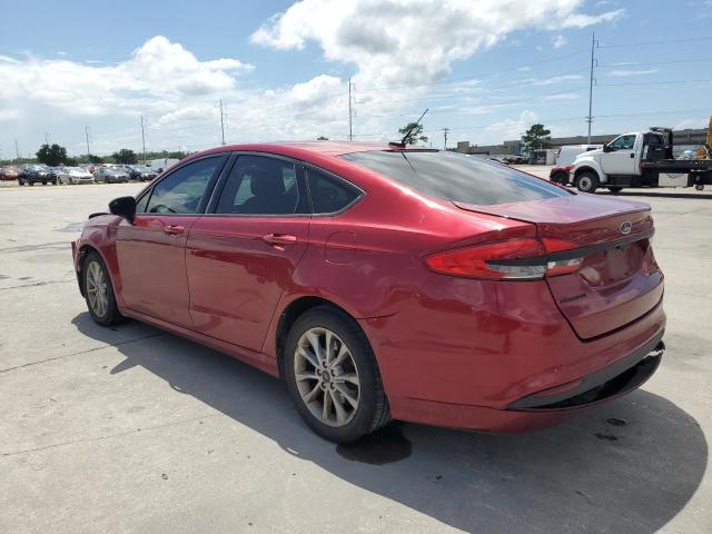 3FA6P0H77HR207283 - 2017 FORD FUSION SE RED photo 2