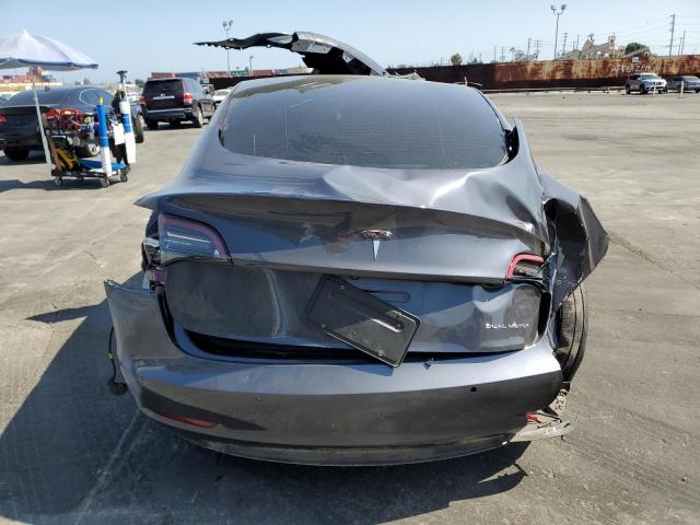 5YJ3E1EB1MF075912 - 2021 TESLA MODEL 3 Gri fotoğraf 6