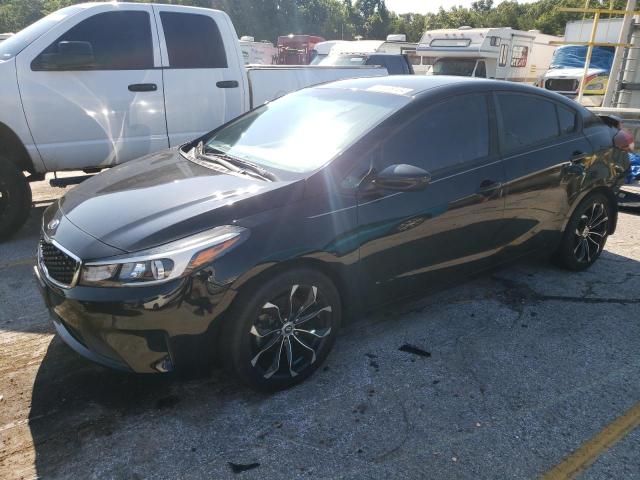 3KPFK4A76HE092631 - 2017 KIA FORTE LX BLACK photo 1