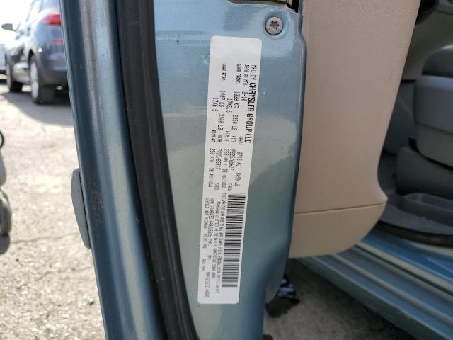 2V4RW3D1XAR236825 - 2010 VOLKSWAGEN ROUTAN SE TEAL photo 13