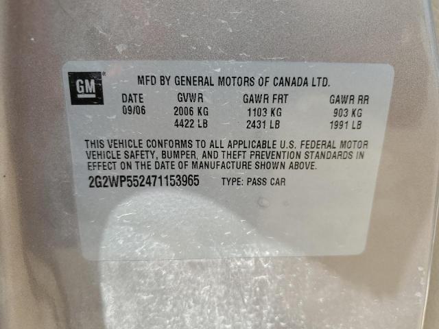 2G2WP552471153965 - 2007 PONTIAC GRAND PRIX 棕色 照片 13