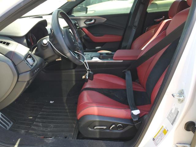 19UUB5F53MA017307 - 2021 ACURA TLX TECH A WHITE photo 7