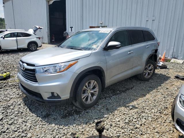 5TDJKRFH1FS169319 - 2015 TOYOTA HIGHLANDER XLE 银色 照片 1
