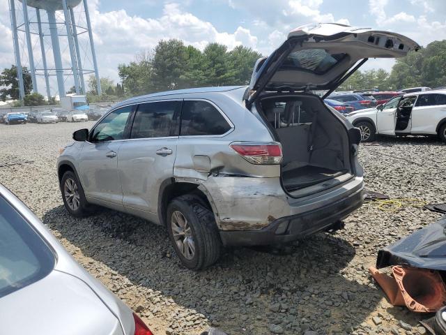 5TDJKRFH1FS169319 - 2015 TOYOTA HIGHLANDER XLE 银色 照片 2
