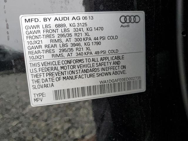 WA1DGAFE0ED002735 - 2014 AUDI Q7 PRESTIGE BLACK photo 13