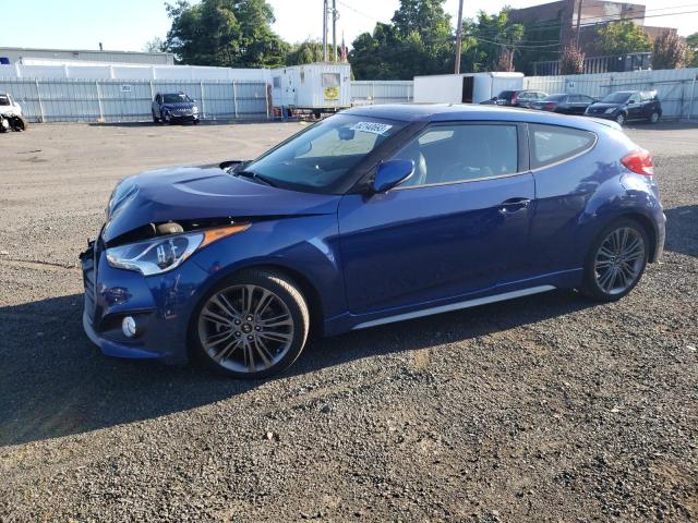 KMHTC6AEXHU308679 - 2017 HYUNDAI VELOSTER TURBO BLUE photo 1