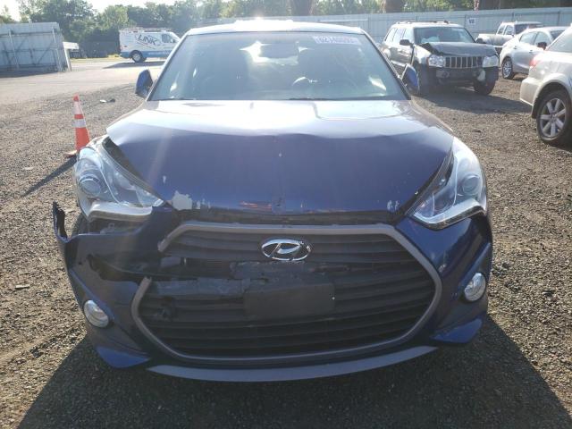 KMHTC6AEXHU308679 - 2017 HYUNDAI VELOSTER TURBO BLUE photo 5