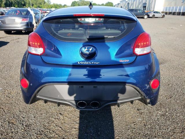 KMHTC6AEXHU308679 - 2017 HYUNDAI VELOSTER TURBO BLUE photo 6