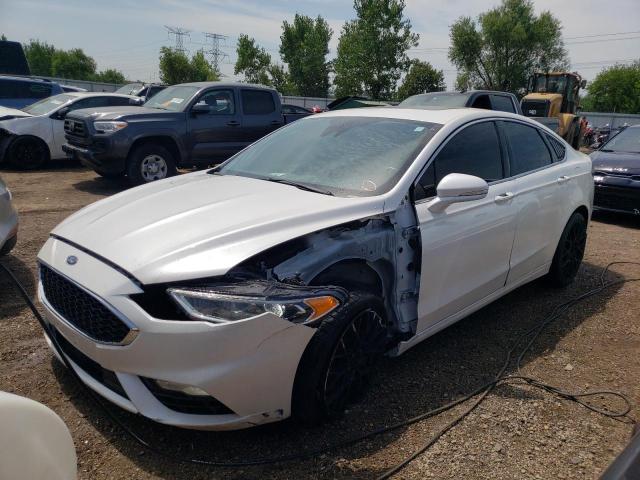 3FA6P0VP4JR136974 - 2018 FORD FUSION SPORT WHITE photo 1