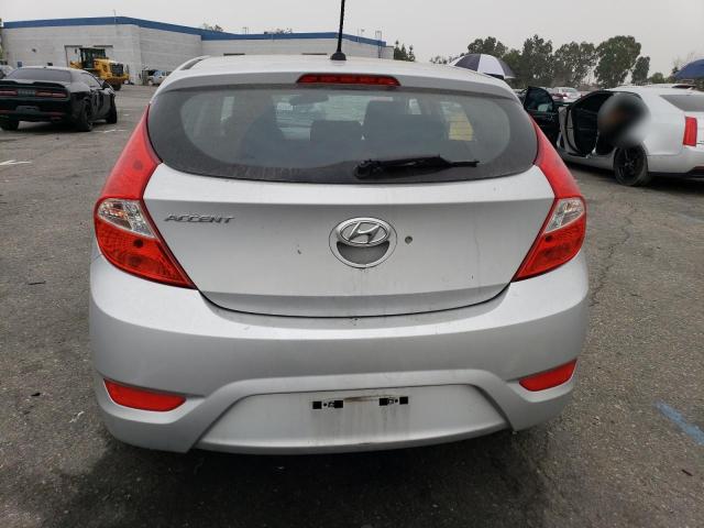 KMHCT5AEXFU202787 - 2015 HYUNDAI ACCENT GS SILVER photo 6