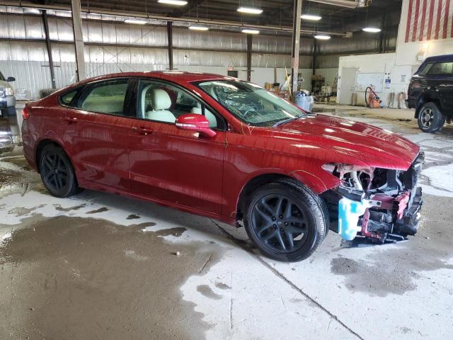 3FA6P0HR4DR241886 - 2013 FORD FUSION SE RED photo 4