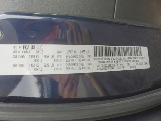 2C4RC1EG3KR583778 - 2019 CHRYSLER PACIFICA TOURING L PLUS BLUE photo 13