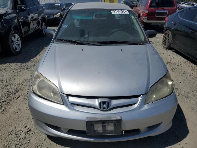 1HGES16374L007475 - 2004 HONDA CIVIC DX VP ვერცხლისფერი ფოტო 5