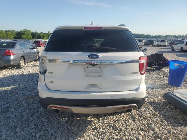 1FM5K8D85HGD24820 - 2017 FORD EXPLORER XLT თეთრი ფოტო 6