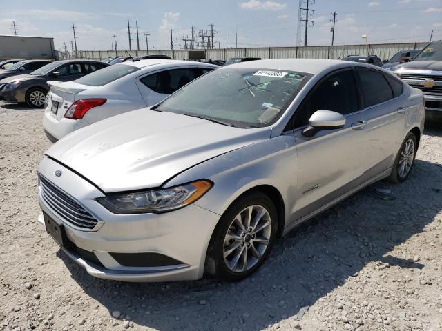 3FA6P0LU2HR384899 - 2017 FORD FUSION SE HYBRID GRAY photo 1