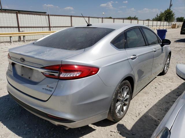 3FA6P0LU2HR384899 - 2017 FORD FUSION SE HYBRID GRAY photo 3