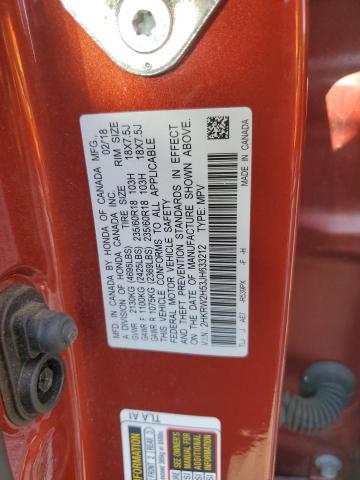 2HKRW2H53JH633212 - 2018 HONDA CR-V EX RED photo 12