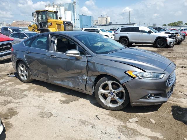 3FA6P0HD6ER147708 - 2014 FORD FUSION SE GRAY photo 4