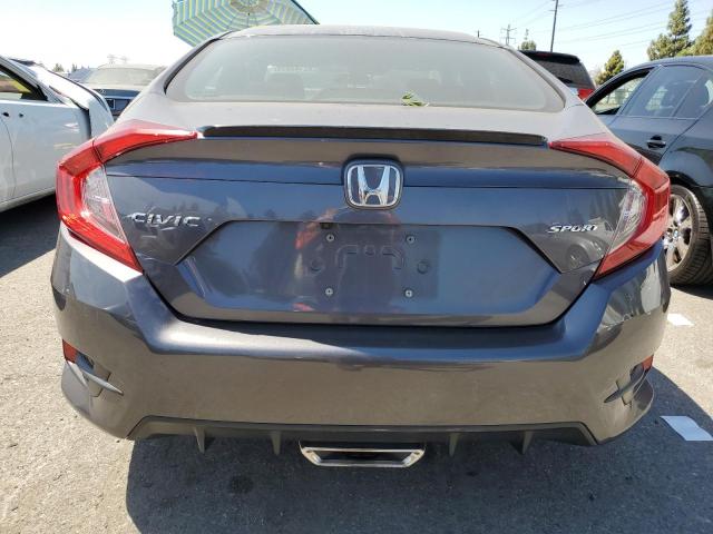 2HGFC2F86LH573187 - 2020 HONDA CIVIC SPORT GRAY photo 6