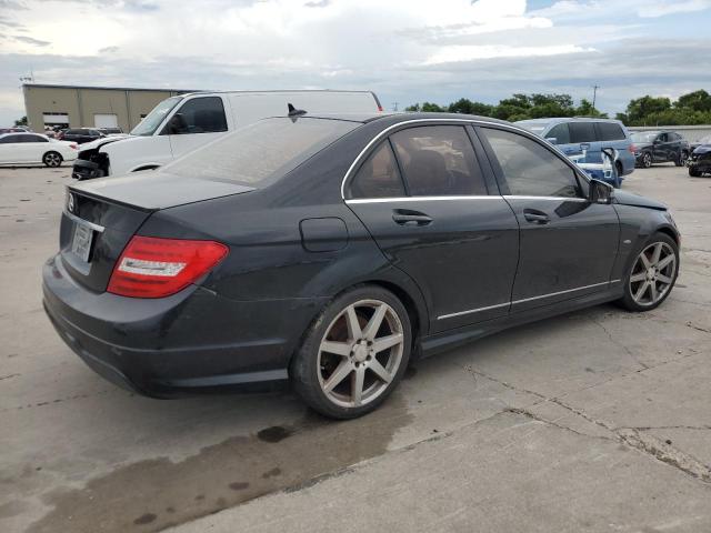 WDDGF4HB7CA624618 - 2012 MERCEDES-BENZ C 250 BLACK photo 3